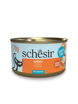 L-01221.jpg 70 gr. Schesir teraviljavaba konservsööt täiskasvanud kassidele sardiinid kastmes