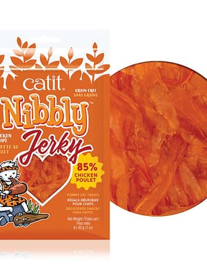 L-01415.jpg Teraviljavaba maius Catit Nibbly Jerky kassidele kanalihast 30 gr.