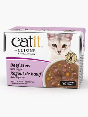 L-01427.jpg 95 gr. Catit Cuisine Stew teraviljavaba konservsööt täiskasvanud kassidele hautis veiseliha & köögiviljadega