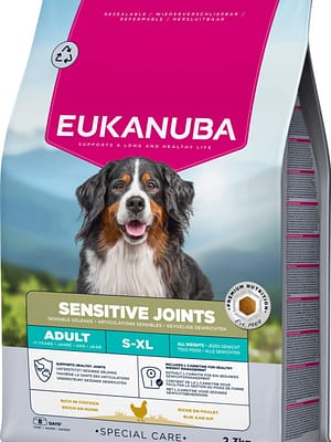 L-01770.jpg 2,3 kg. EUKANUBA Adult S-XL täissööt tundlike liigestega igas suuruses täiskasvanud koertele kana-ja kalkunilihaga