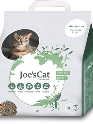 4002973333167.jpg 3 kg. Joe's Cat Recycled Paper taaskasutatud paberist keskkonnasõbralik suure imamisvõimega paakuv kassiliiv