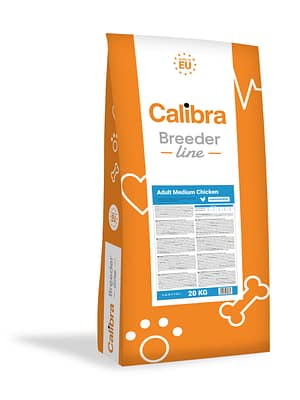 8594062089865.jpg 20 kg. Calibra Breeder Line täissööt keskmist kasvu täiskasvanud koertele kanalihaga