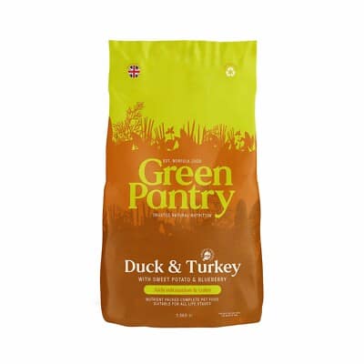 1,5 kg. Green Pantry keemia-ning teraviljavaba täissööt pardi-ja kalkunilihaga igas vanuses koertele