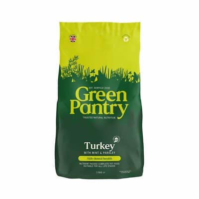 5 kg. Green Pantry keemiavaba täissööt kalkuniliha & pruuni riisiga igas vanuses ja suuruses koertele