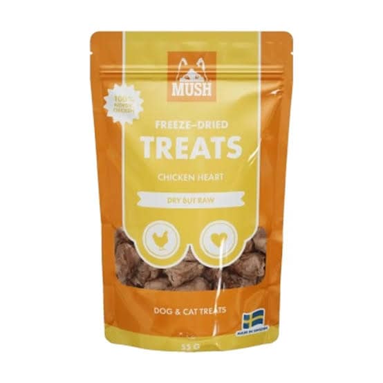 Mush külmkuivatatud treeningmaius koertele & kassidele KANA SÜDA 50 gr.