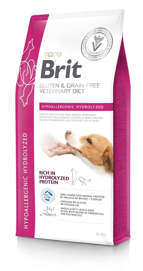 8595602574353.jpg 6 kg. Brit Veterinary Diet Hypoallergenic Hydrolyzed hüdrolüüsitud valguga erisööt koertele
