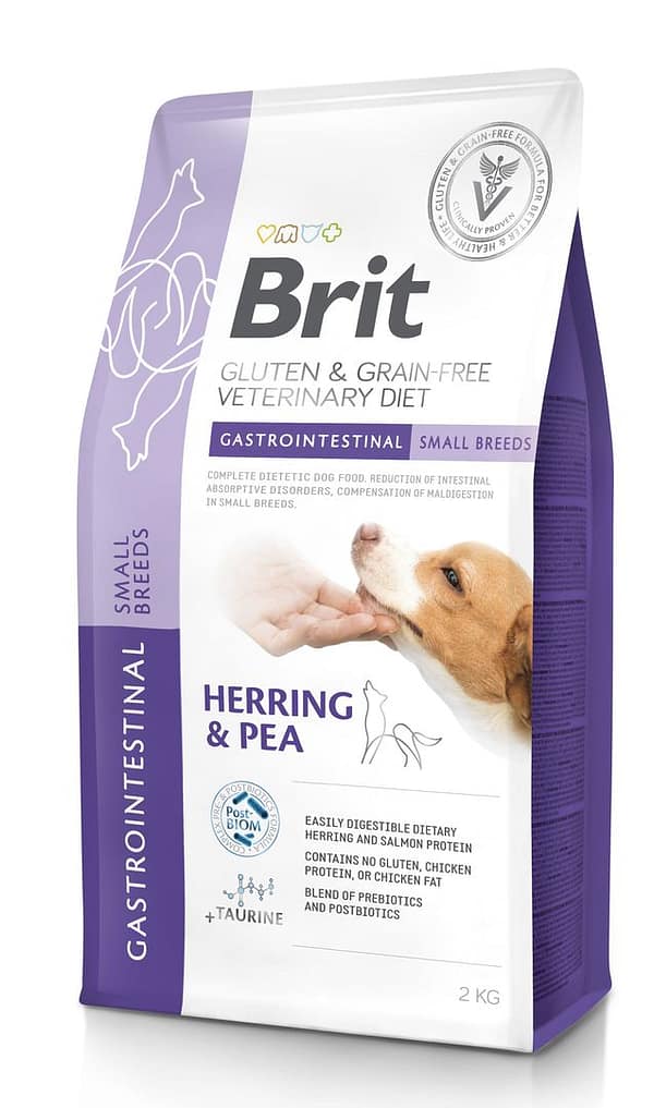2 kg. Brit Veterinary small breed Gastrointestinal erisööt seedetraktihäiretega väikest kasvu koertele heeringa & putukavalguga
