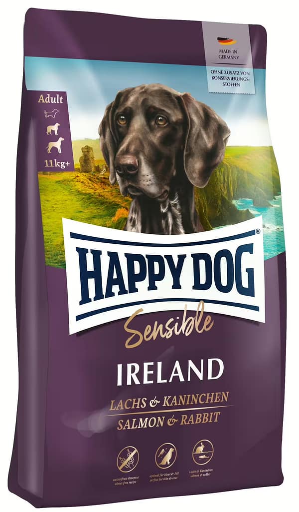 12,5 kg. Happy Dog Sensible Ireland gluteenivaba täissööt täiskasvanud koertele lõhe & küülikulihaga