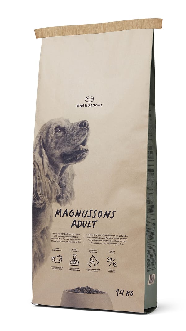 4,5 kg. Magnusson täissööt täiskasvanud koertele veise-ja sealihaga