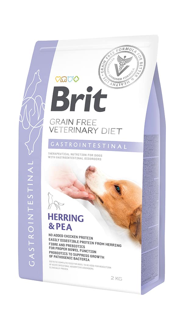 8595602528134.jpg 2 kg. Brit Veterinary Diet Gastrointestinal erisööt seedetrakti häiretega koertele heeringaga