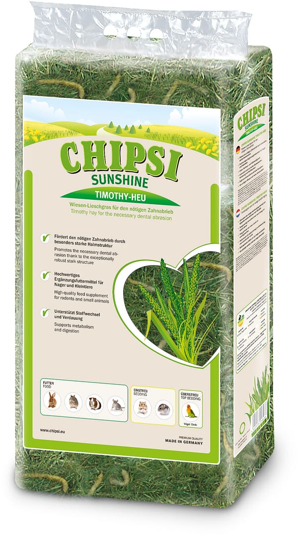800 gr. Chipsi Sunshine Timothy niiduhein põldtimutiga närilistele ja väikeloomadele