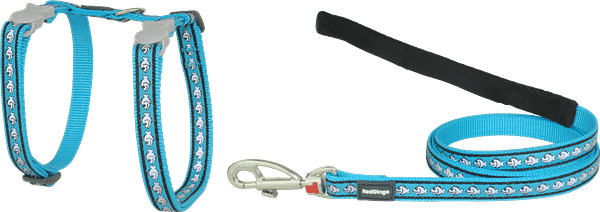 Helkuritega türkiissinised traksid+jalutusrihm kassile