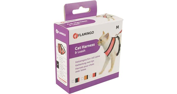 7609_621f53f380cd94.71016425_traksid.jpeg Flamingo oranžid kassi vesttraksid jalutusrihmaga M-suurus