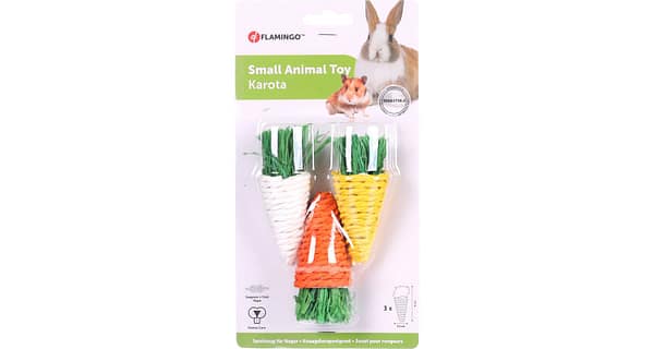 7691_621f5a4c4d04d2.21958705_lelu.jpeg Flamingo mänguasi Porgand närilistele 3 tk.