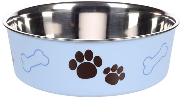 Flamingo metallist helesinine kauss ø 23cm - maht 2,2 L.