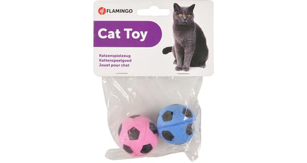 Flamingo mänguasi kassile Jalgpall 2 tk.