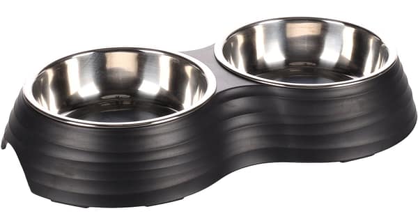 5400585052541.jpg Flamingo must kauss lemmikloomale 2 x ø 11,5 cm. ühe kausi maht 160 ml.