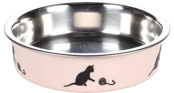 5415245104300.jpg Flamingo libisemisvastase põhjaga kauss kassile ø 11cm. maht 160 ml.