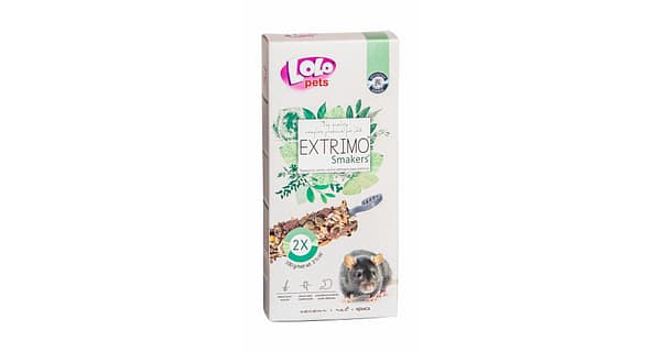 LoLo Pets Extrimo närimispulgad rottidele 2 tk. 100 gr.