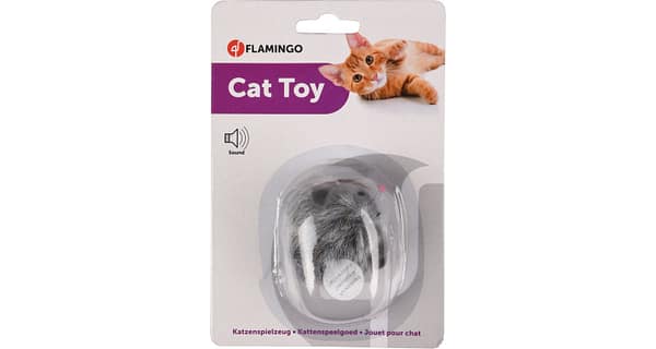 Flamingo vibreeriv mänguasi kassile Hiir 7 cm.