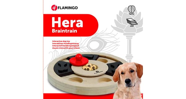 Flamingo interaktiivne puidust mänguasi Hera koertele ø 25cm