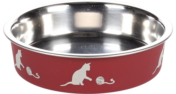 Flamingo libisemisvastase põhjaga punane kauss kassile ø 11cm. mahuga 160 ml.