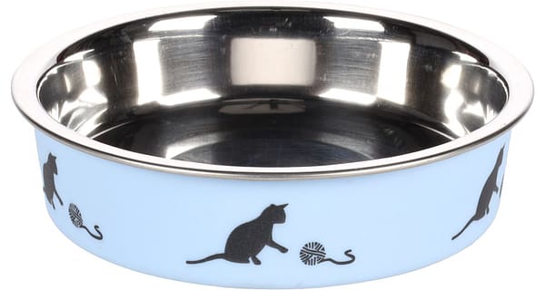 5415245104201.jpg Flamingo libisemisvastase põhjaga sinine kauss kassile ø 11cm, maht 160 ml.