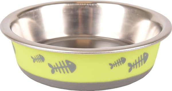 Flamingo sööginõu kassile laimi värvi, maht 225 ml. ø 12,3 cm