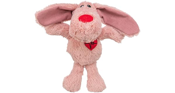 99352381.jpg Plüüsist koera mänguasi Roosa koer, 28 cm.