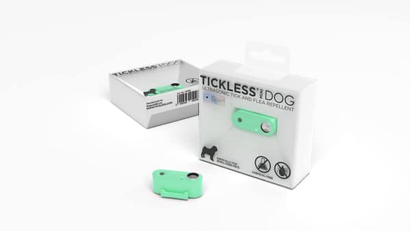 Version 1.0.0 TICKLESS® Mini ultraheliripats alla 15 kg. koertele puukide ja kirpude tõrjeks (mündiroheline)