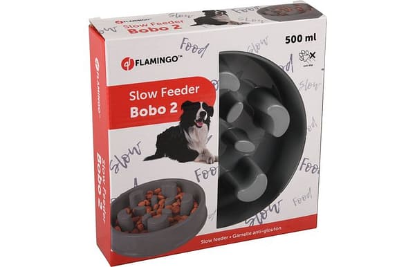 Flamingo sööginõu Bobo 2 aeglaseks söömiseks  ø 16,5 cm. maht 500 ml.
