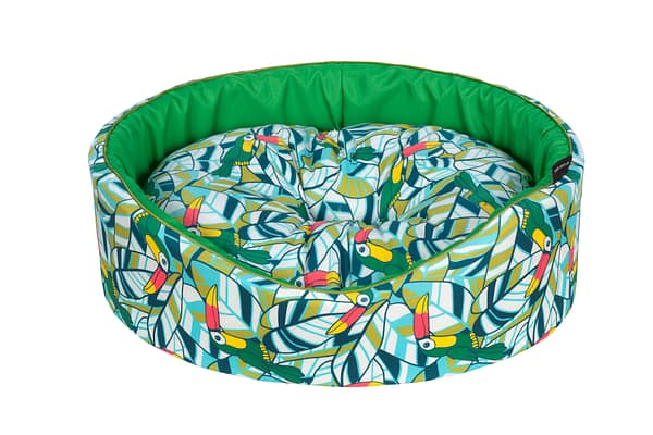 Cazo Foam Bed Cotton Toucan pesa koertele 44 x 38 cm.