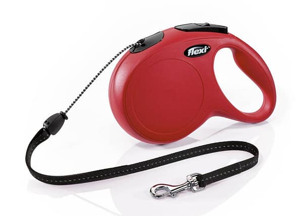 8 m. Flexi New Classic punane nöörrihm, suurus M (max. kaal 20 kg.)