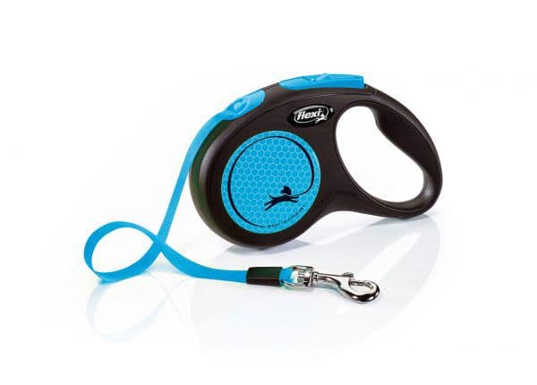 5 m. Flexi New Neon neoonsinine lintrihm, suurus S (max. kaal 15 kg.)
