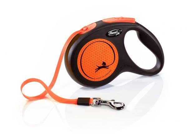 5 m. Flexi New Neon oranž lintrihm, suurus M (max. kaal 25 kg.)