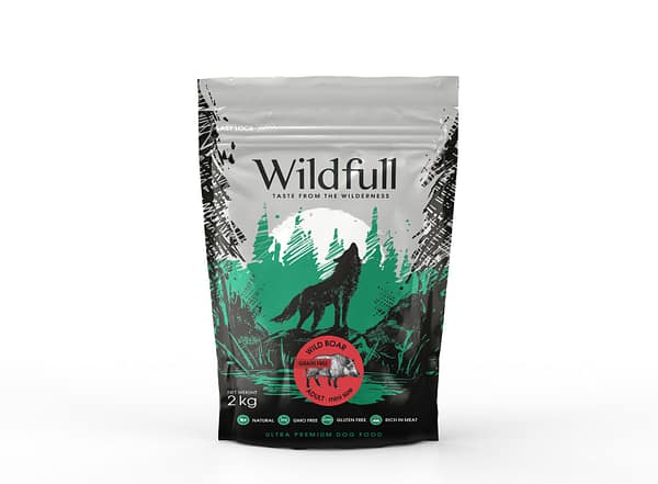 2 kg. Wildfull Wild Boar Mini teraviljavaba täissööt väikest kasvu täiskasvanud koertele metssealihaga