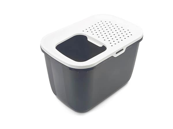 Hop In liivakast 58 X 39 X 39 cm, valge/hall