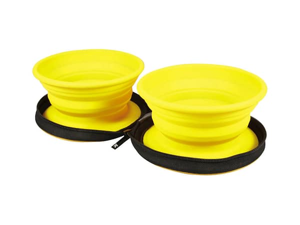 kollased Silikoonist reisikausside komplekt