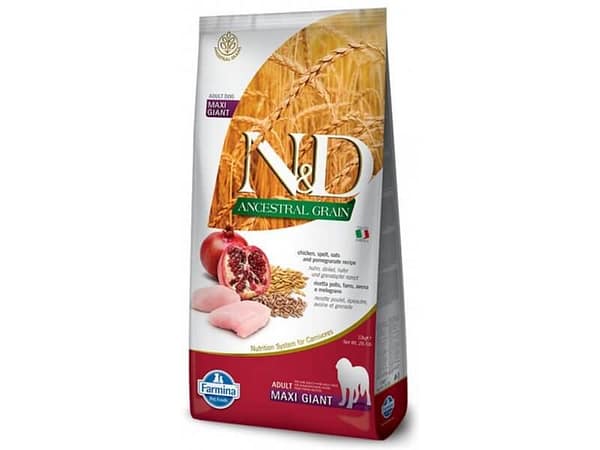 farmina adult maxi giant 12 kg. Farmina täissööt kaera ja kanalihaga suurt-ja väga suurt kasvu täiskasvanud koertele