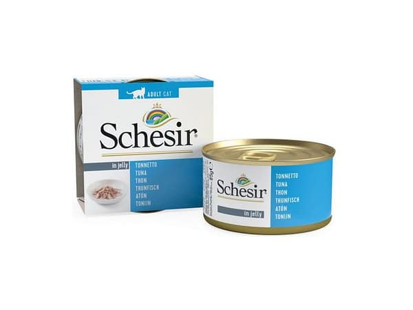 9102.jpg Schesir Complete Nutrition konservsööt täiskasvanud kassidele tuunikala tarretises 85 gr.