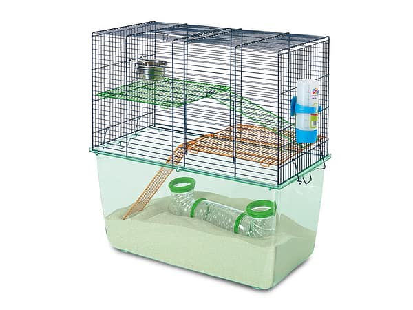 Liivahiirtele ning hamstritele kahekorruseline puur Habitat Metro Gerbil, mõõdud 51 x 26 x 52.5 cm.