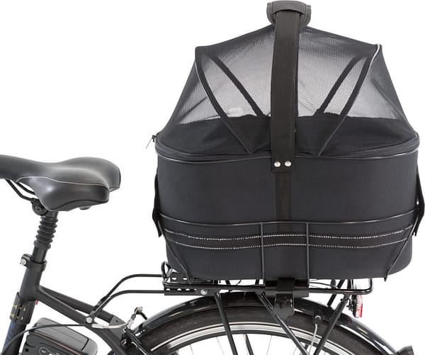 Tekstiilist rattakorv pakiraamile, kuni 6 kg. lemmiklooma transpordiks