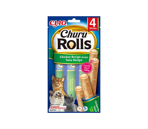 Churu Rolls kassimaius kana ja tuunikalaga 4 x 10 gr.