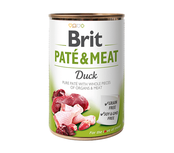 1215_60f7de9e72f519.72592821_BRIT_P26M_Duck_3D.png 800 gr. Brit Care teraviljavaba pasteet koertele pardi-ja kanalihaga