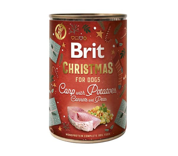 400 gr. Brit Care Mono Protein Christmas gluteenivaba konservsööt  koertele karpkala & porgandiga