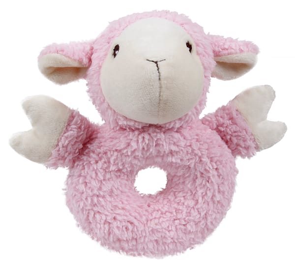 Barry King koeralelu piiksuga roosa lammas 18x15cm