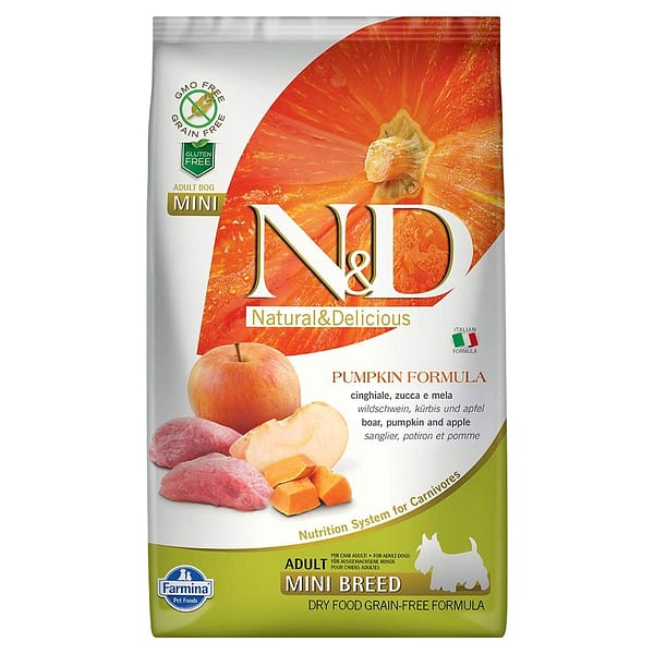 25-kg-farmina-taeissoeoet-taeiskasvanud-vaeikest-kasvu-koertele-metssealihaga.jpg 2,5 kg. Farmina täissööt täiskasvanud väikest kasvu koertele metssealihaga