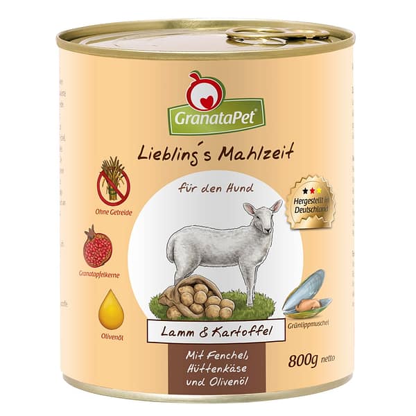 5-x-800-gr-lieblings-mahlzeit-teraviljavaba-konserv-koertele-lambaliha-ja-kartulitega.jpg 6 x 800 gr. Liebling´s Mahlzeit TERAVILJAVABA konserv koertele lambaliha ja kartulitega