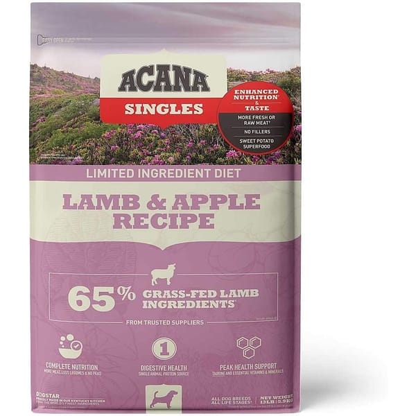 Acana lamb 17 kg. Acana Grass-Fed Lamb teraviljavaba täissööt igas vanuses koertele lambalihaga