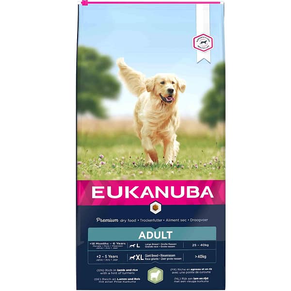 12 kg. Eukanuba täissööt suurt kasvu täiskasvanud koertele lambaliha ja riisiga